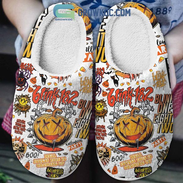 Blink 182 Pumpkin Halloween Party House Slippers