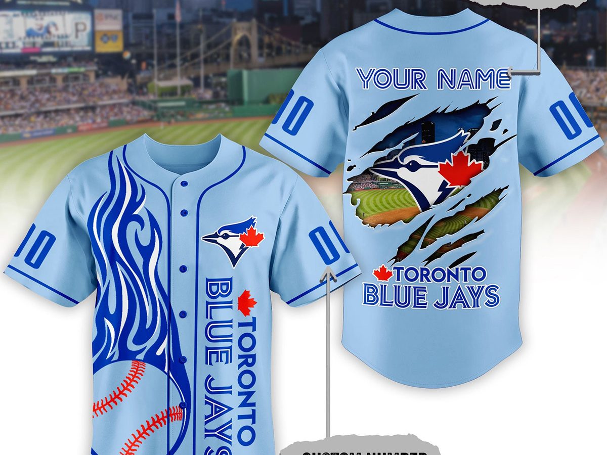 Toronto Blue Jays Baseball Jersey MLB Hello Kitty Custom Name & Number