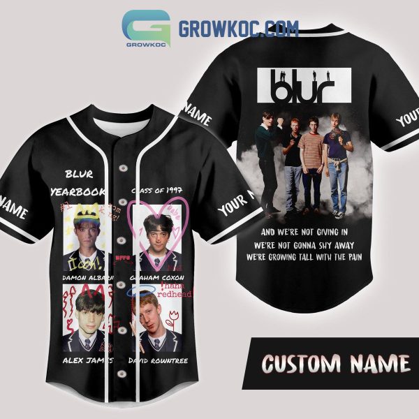 Blur Yearbook Class Of 1997 Personalized Baseball Jersey