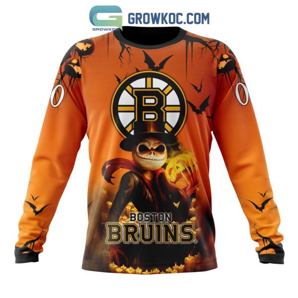 Boston Bruins NHL Special Jack Skellington Halloween Concepts Hoodie T Shirt