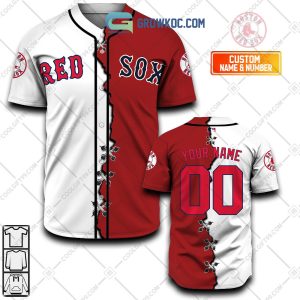 Boston Red Sox MLB Personalized Mix Baseball Jersey
