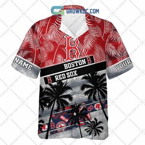 Boston Red Sox MLB Personalized Palm Tree Hawaiian Shirt