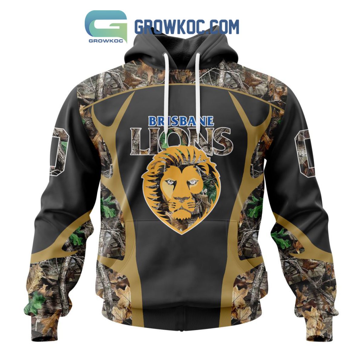 Brisbane Lions AFL Special Camo Hunting Personalized Hoodie T Shirt -  Growkoc