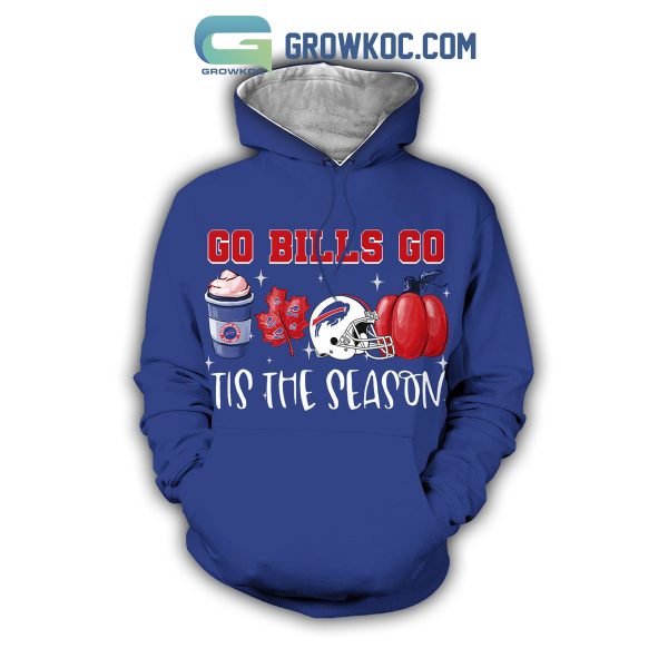 Buffalo Bills Go Bills Go Tis The Season White Design Fall Hoodie Leggings Set