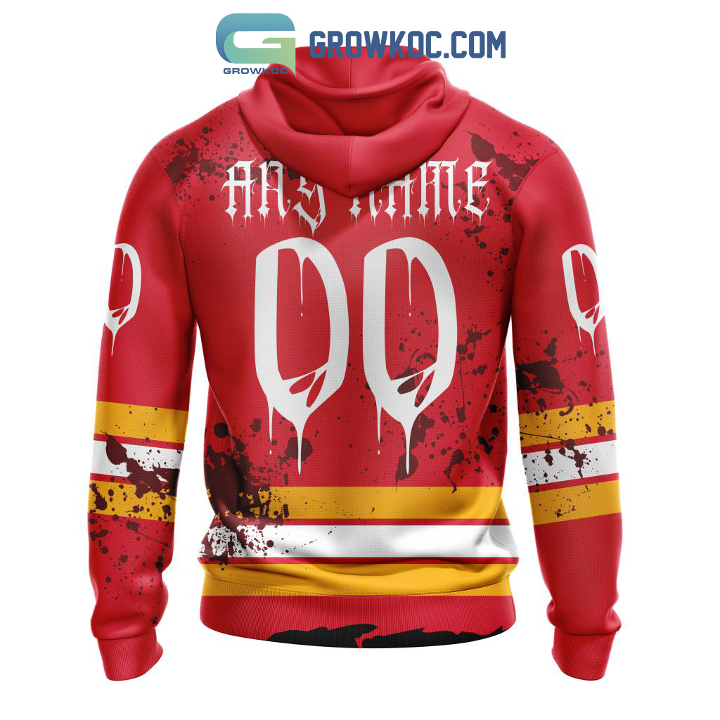 Calgary Flames Zombie Style For Halloween CUSTOM Hoodie -   Worldwide Shipping