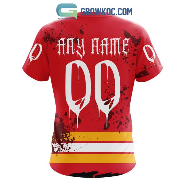 Calgary Flames NHL Special Design Jersey With Your Ribs For Halloween Hoodie T Shirt