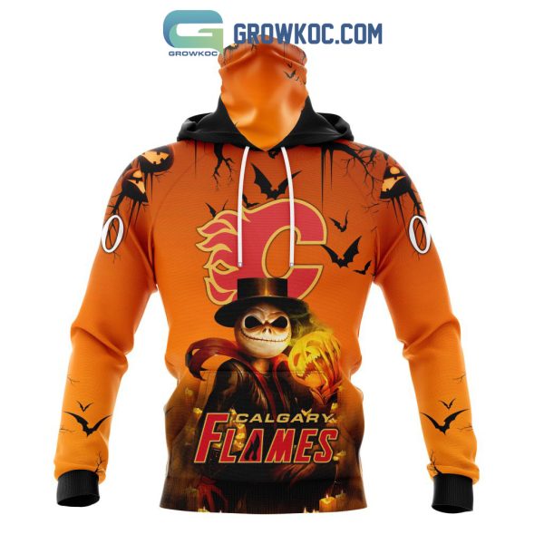 Calgary Flames NHL Special Jack Skellington Halloween Concepts Hoodie T Shirt