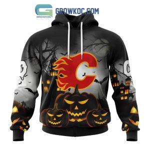 Calgary Flames NHL Special Pumpkin Halloween Night Hoodie T Shirt