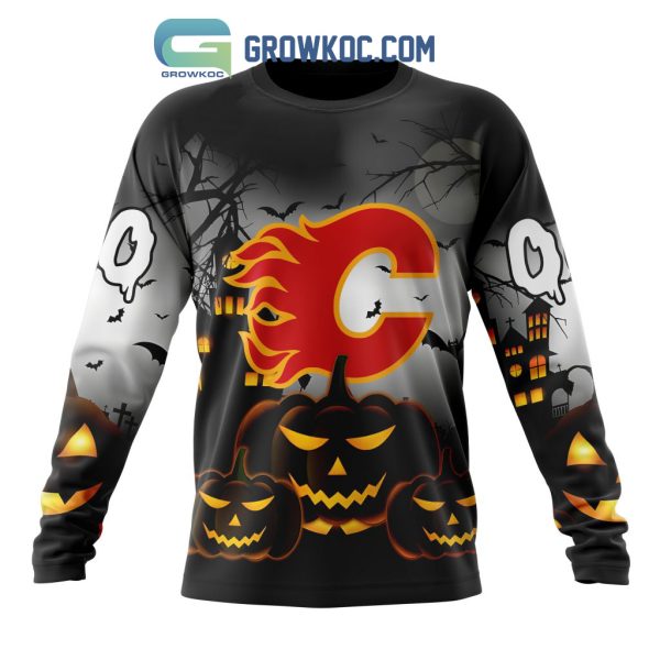 Calgary Flames NHL Special Pumpkin Halloween Night Hoodie T Shirt