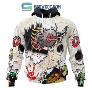 Calgary Flames NHL Special Zombie Style For Halloween Hoodie T Shirt