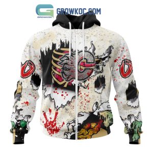 Calgary Flames NHL Special Zombie Style For Halloween Hoodie T Shirt