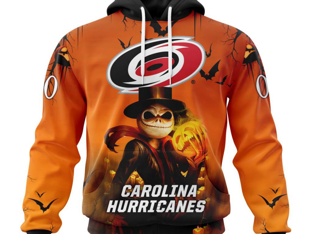 Carolina Hurricanes NHL Special Jack Skellington Halloween Concepts Hoodie  T Shirt - Growkoc