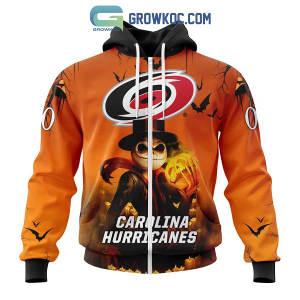 Carolina Hurricanes NHL Special Jack Skellington Halloween Concepts Hoodie T Shirt