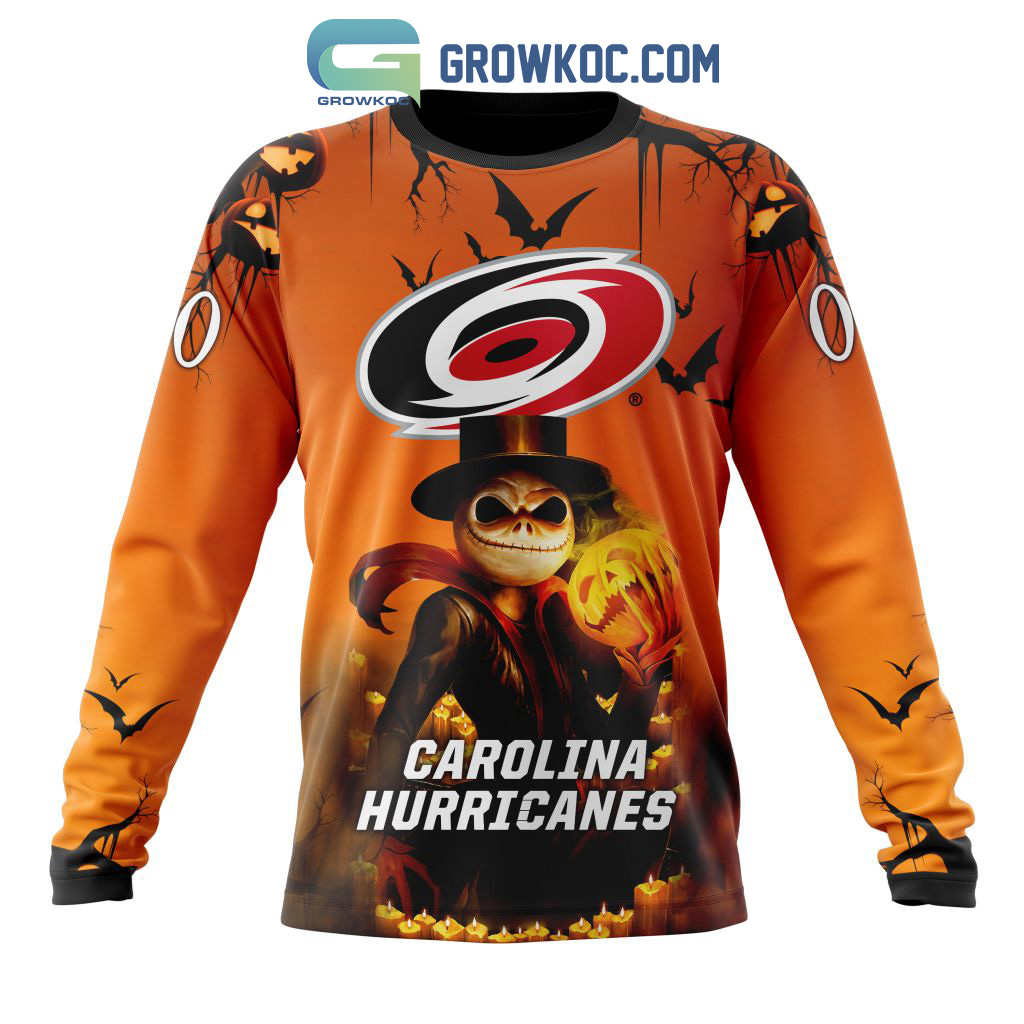Carolina Hurricanes NHL Special Jack Skellington Halloween Concepts Hoodie T  Shirt - Growkoc
