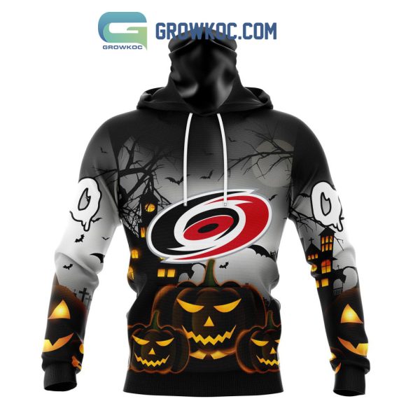 Carolina Hurricanes NHL Special Pumpkin Halloween Night Hoodie T Shirt