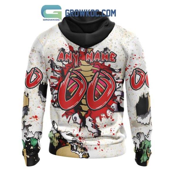 Carolina Hurricanes NHL Special Zombie Style For Halloween Hoodie T Shirt