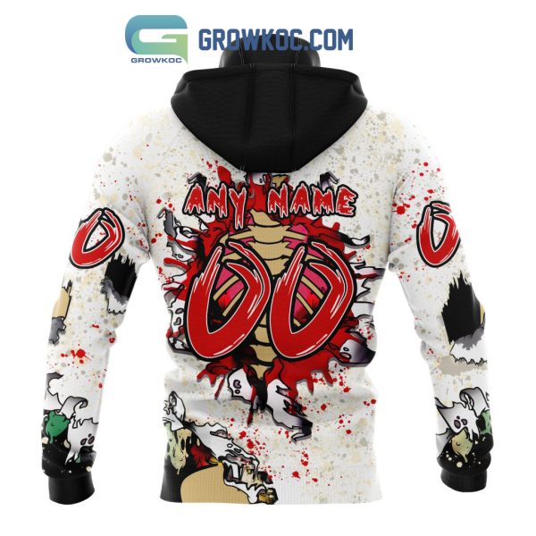 Carolina Hurricanes NHL Special Zombie Style For Halloween Hoodie T Shirt