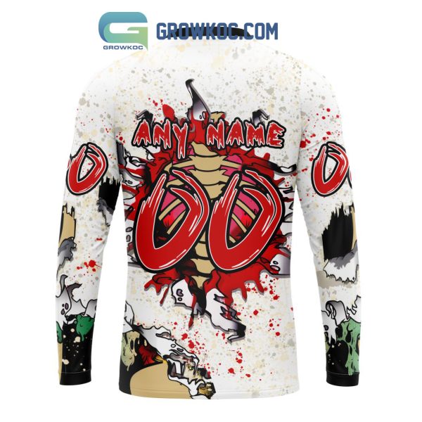 Carolina Hurricanes NHL Special Zombie Style For Halloween Hoodie T Shirt