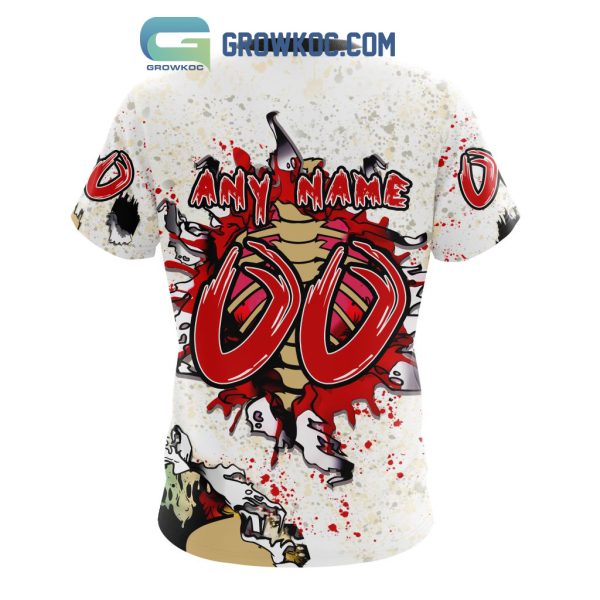 Carolina Hurricanes NHL Special Zombie Style For Halloween Hoodie T Shirt