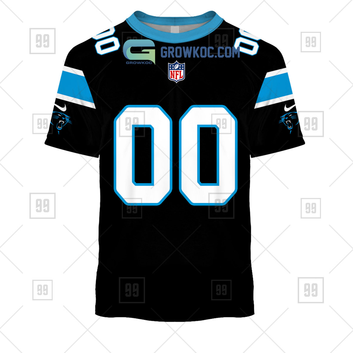 Carolina Panthers NFL Personalized Home Jersey Hoodie T Shirt