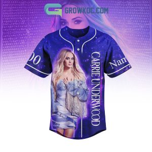 Carrie Underwood Denim & Rhinestones Personalized Baseball Jersey