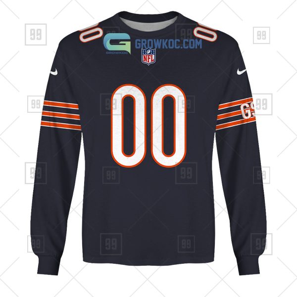 Chicago Bears NFL Personalized Home Jersey Hoodie T Shirt