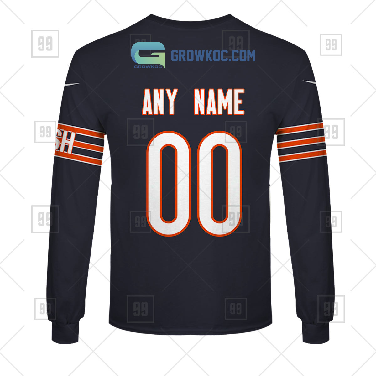 Chicago Bears NFL Personalized Home Jersey Hoodie T Shirt - Growkoc