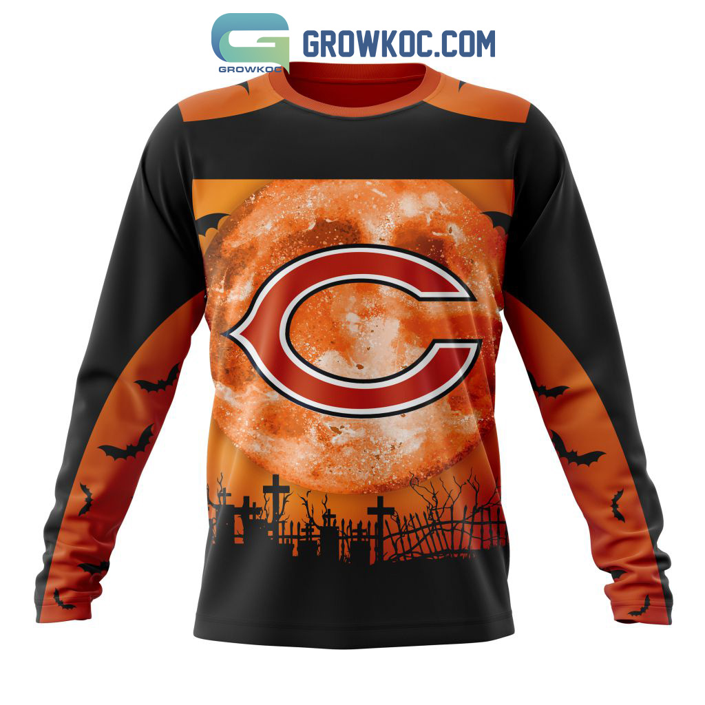 Chicago Bears Hoodies 3D Halloween Horror Night Sweatshirt Pullover