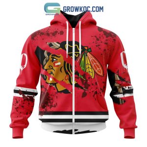Chicago BlackHawks NHL Special Design Jersey With Your Ribs For Halloween Hoodie T Shirt