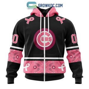 Chicago Cubs MLB In Classic Style With Paisley In October We Wear Pink Breast Cancer Hoodie T Shirt