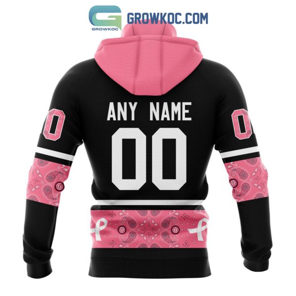 Chicago Cubs MLB In Classic Style With Paisley In October We Wear Pink Breast Cancer Hoodie T Shirt