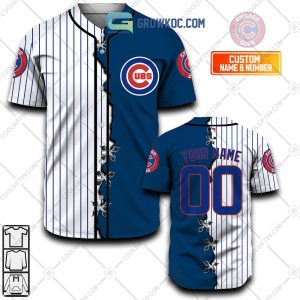 Chicago Cubs MLB Personalized Mix Baseball Jersey