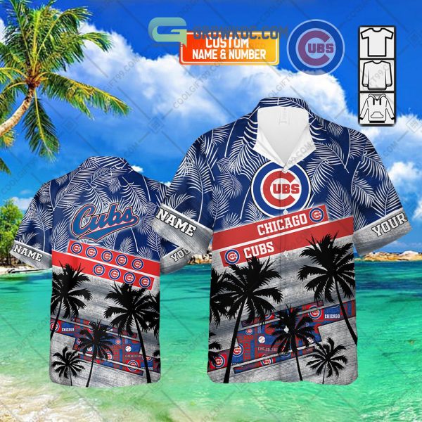 Chicago Cubs MLB Personalized Palm Tree Hawaiian Shirt