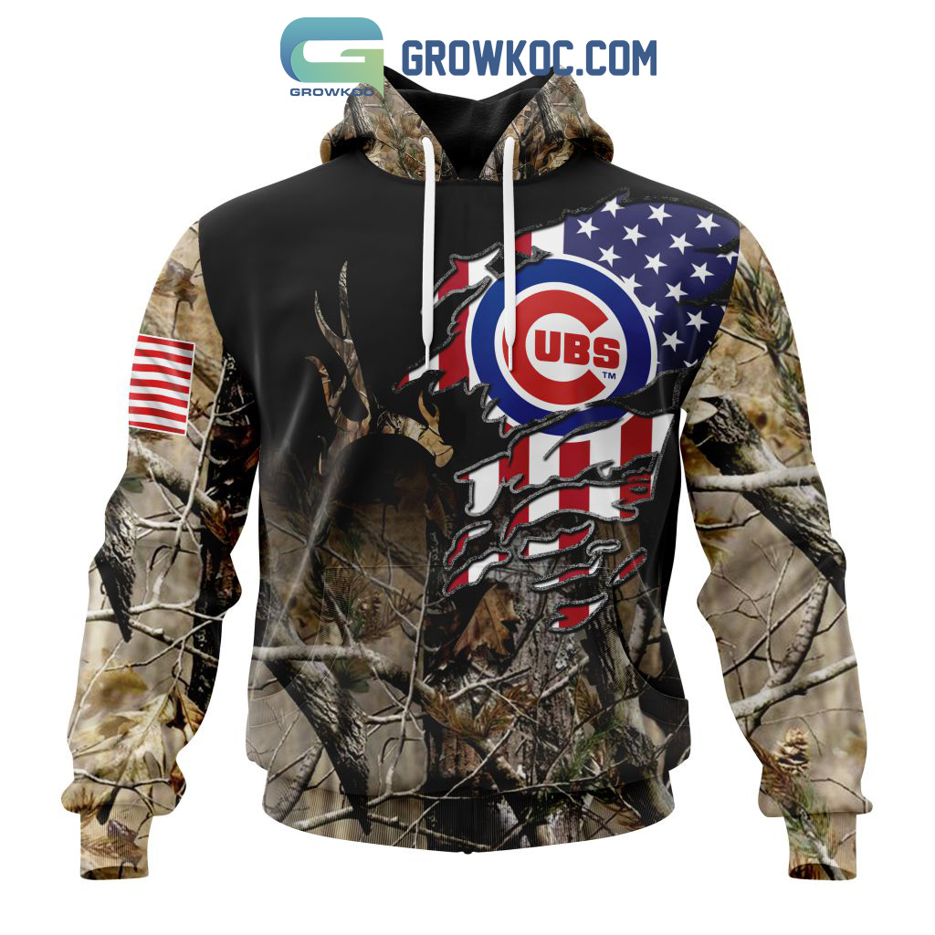 Chicago Cubs MLB Special Camo Realtree Hunting Hoodie T Shirt - Growkoc