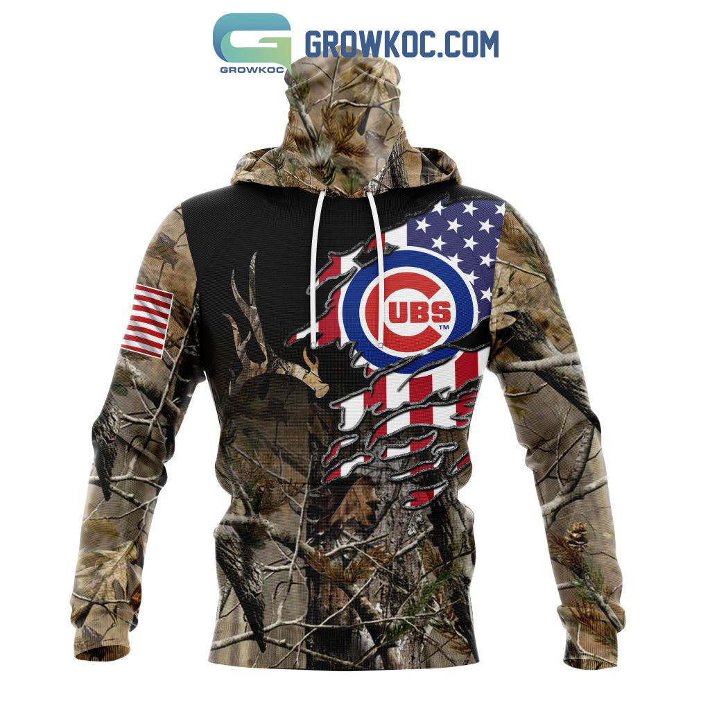 Chicago Cubs MLB Personalized Hunting Camouflage Hoodie T Shirt - Growkoc