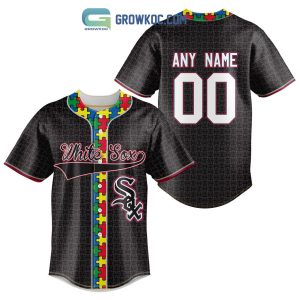 Chicago White Sox MLB Fearless Against Autism Personalized Baseball Jersey