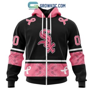 Chicago White Sox MLB In Classic Style With Paisley In October We Wear Pink Breast Cancer Hoodie T Shirt