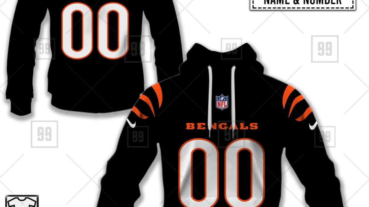 Personalized NFL Cincinnati Bengals Road 3D Printed Hoodie T-shirt