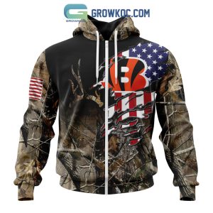 Cincinnati Bengals NFL Special Camo Realtree Hunting Personalized Hoodie T Shirt