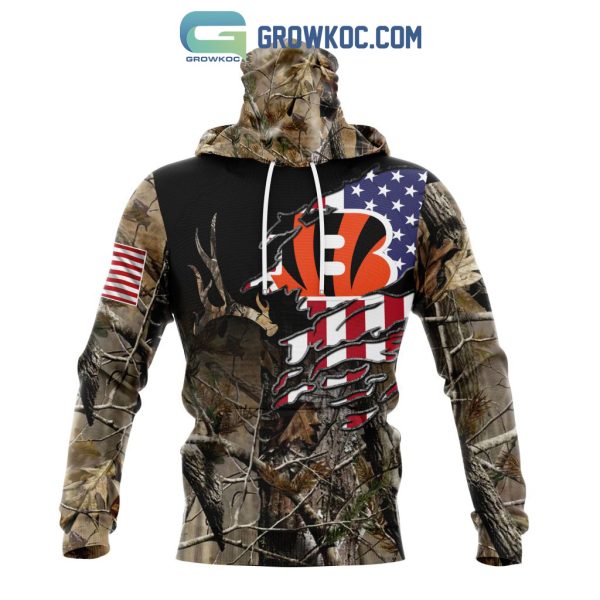 Cincinnati Bengals NFL Special Camo Realtree Hunting Personalized Hoodie T Shirt