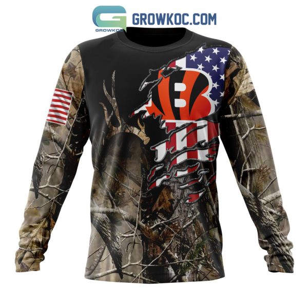 Cincinnati Bengals NFL Special Camo Realtree Hunting Personalized Hoodie T Shirt