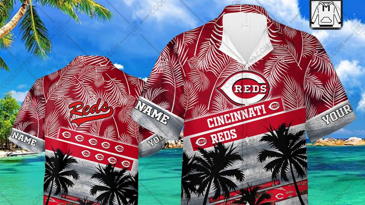 Cincinnati Reds MLB Personalized Palm Tree Hawaiian Shirt - Growkoc