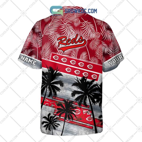 Cincinnati Reds MLB Personalized Palm Tree Hawaiian Shirt