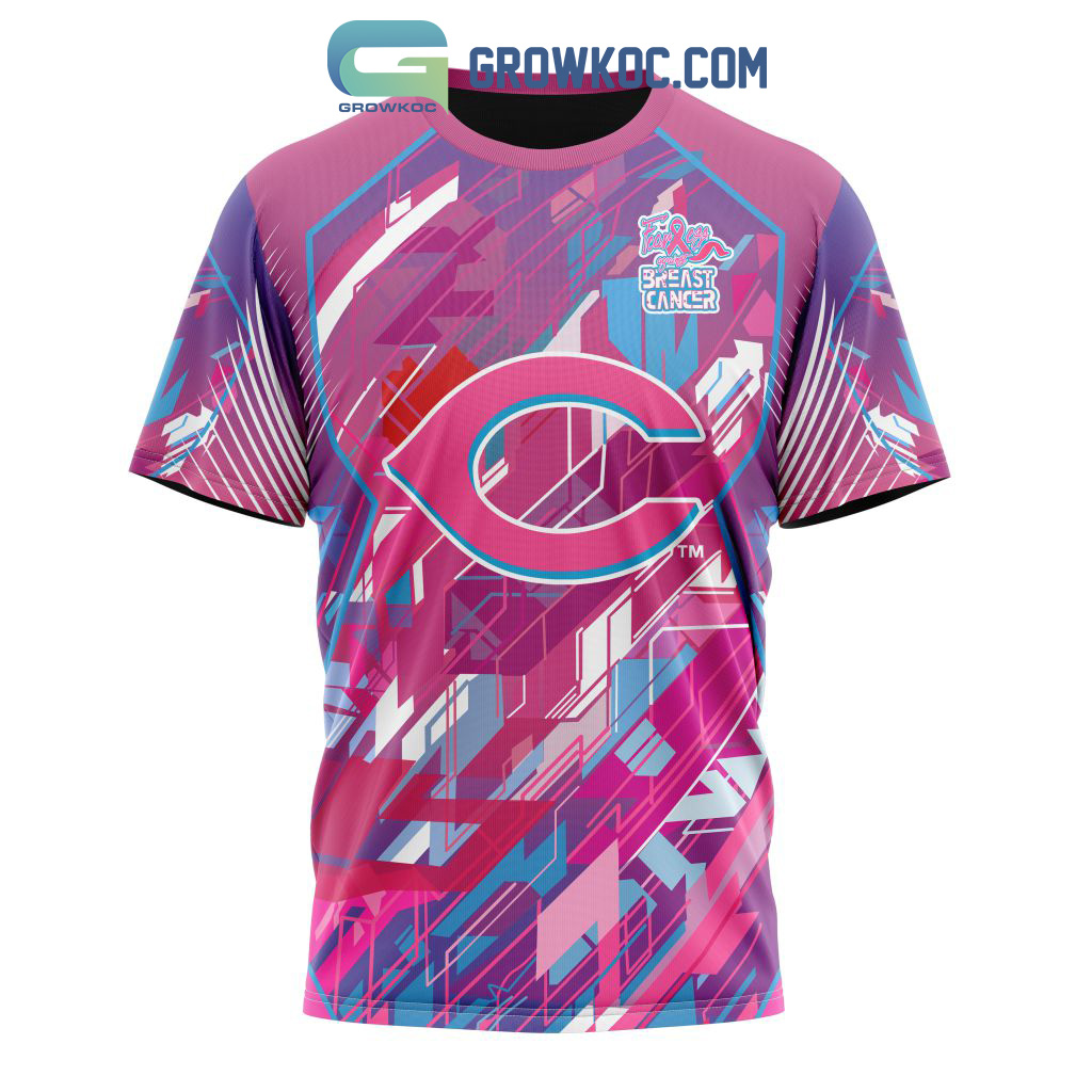 Cincinnati Reds Mlb Special Design I Pink I Can! Fearless Against Breast  Cancer - Growkoc