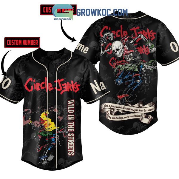 Circle Jerks Wild In The Streets Personalized Baseball Jersey