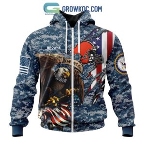 Cleveland Browns NFL Honor US Navy Veterans All Gave Some Some Gave All Personalized Hoodie T Shirt