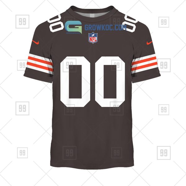 Cleveland Browns NFL Personalized Home Jersey Hoodie T Shirt