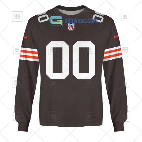 Cleveland Browns NFL Personalized Home Jersey Hoodie T Shirt