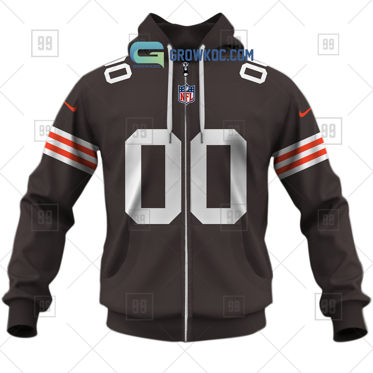 Cleveland Browns NFL Personalized Home Jersey Hoodie T Shirt - Growkoc