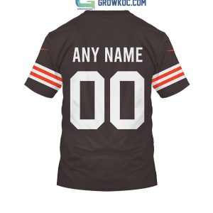 Personalized NFL Cleveland Browns Road 3D Printed Hoodie T-shirt